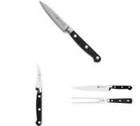 ZWILLING Couteau à Larder/Garnir, Lame : 10 cm + Couteau à éplucher, Lame : 7 cm Set de Couteaux (2 pièces), Acier Formule spéciale, série Professional S