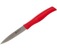 ZWILLING Couteau à Larder/Garnir, Lame : 9 cm, Manche Rouge, série TWIN Grip