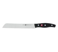 ZWILLING Couteau à Pain, Lame dentelée: 20 cm, Acier Inoxydable, Manche Noir, série Twin Pollux
