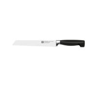 Zwilling Couteau à pain Zwilling Four Star 20 cm Noir-acier inoxydable