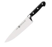 ZWILLING Couteau de Chef, Lame : 26 cm, Large Lame, Acier Inoxydable, Manche Noir, série Professional S