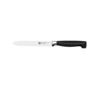 Zwilling Couteau tout usage dentelé Zwilling Four Star 13 cm Noir-acier inoxydable