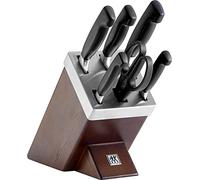 Zwilling Set de bloc à couteaux FOUR STAR 6 pièces avec ciseaux