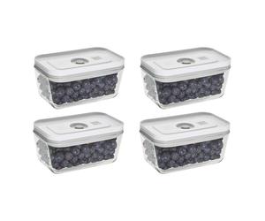 ZWILLING Fresh & Save Lot de 4 petites boîtes de conservation sous vide en verre avec couvercles hermétiques