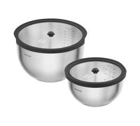 Set de bols sous vide, Inox 18/10, Argent