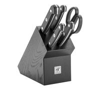 ZWILLING Gourmet 6-pcs, Bloc de couteaux, Noir mat