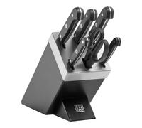 ZWILLING Gourmet 7-pcs, Bloc de couteaux, Noir mat
