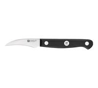 ZWILLING Gourmet Couteau à Éplucher, 6 cm, Acier Spécial Inoxydable, Manche Ergonomique en Plastique, Noir, Fabriqué en Allemagne