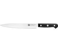 ZWILLING Gourmet Couteau à Trancher, 20 cm, Acier Spécial Inoxydable, Manche Ergonomique en Plastique, Noir, Fabriqué en Allemagne