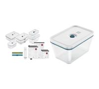 ZWILLING Kit de démarrage de Mise sous Vide Fresh & Save, en Verre, 16 unités, La Mer & Boîte Sous-Vide, La Mer, L