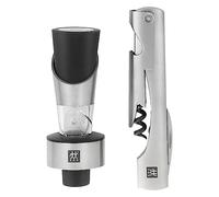 ZWILLING Kit Sommelier, 2 pièces (Limonadier et Mini Décanteur), Inox 18/10, Couleur Argent, série Sommelier