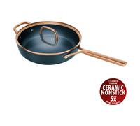 ZWILLING Milano 28 cm, Sauteuse avec couvercle en verre, Bleu