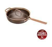 ZWILLING Milano 28 cm, Sauteuse avec couvercle en verre, Brun