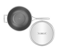 ZWILLING Peak 30 cm, Wok avec couvercle, Argent