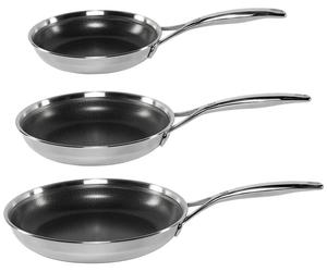 Zwilling Peak Bratpfannenset 3-tlg,(20+24+28) 18/10 Edelstahl
