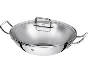 ZWILLING Plus - Rond - Poêle à wok/à frire - Acier inoxydable - Acier inoxydable - Aluminium - Verre - Acier inoxydable - Verre (40992-332-0)