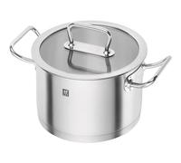 Zwilling Casserole haute Zwilling Pro avec couvercle en verre en acier inoxydable 3.5 L
