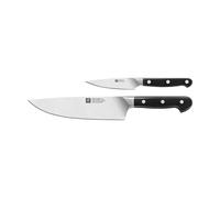 Zwilling Set de couteaux Pro 2 pièces Noir acier inoxydable