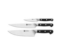 Zwilling Set de couteaux Zwilling Pro 3 pièces Noir-acier inoxydable