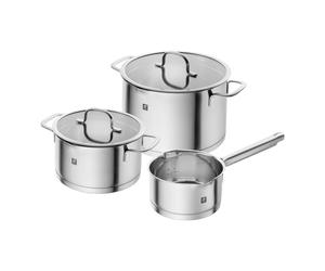 ZWILLING TrueFlow Set de casseroles, 3-pcs, Acier inoxydable