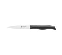 Zwilling Couteau à légumes pointu Zwilling Twin Grip 10 cm Noir-acier inoxydable