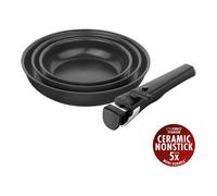 ZWILLING Unlock 4-pcs, Set de poêles, Noir mat
