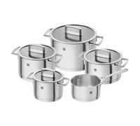 Zwilling Batterie de cuisine VITALITY ACTION 5 pièces inox, couvercles en verre, induction
