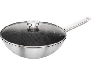 ZWILLING Wok 30 cm rond acier inoxydable 18/10