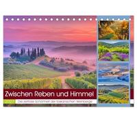 Zwischen Reben und Himmel (Tischkalender 2027 DIN A5 quer), CALVENDO Monatskalender: Sanfte Hügel, endlose Reben und warmes Licht: Dieser Kalender fängt die Toskana in ihren schönsten Momenten ein.
