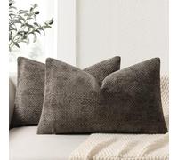 ZWJD Lot de 2 Housse Coussin de canapé 40x60 en Chenille Housse de Coussin Douces Cecoration de Maison Coussin Canape Décoratives de Luxe pour Canapé,lit et Salon