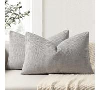 ZWJD Lot de 2 Housse Coussin de canapé 40x60 en Chenille Housse de Coussin Douces Cecoration de Maison Coussin Canape Décoratives de Luxe pour Canapé,lit et Salon