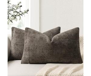 ZWJD Lot de 2 Housse Coussin de canapé 40x60 en Chenille Housse de Coussin Douces Cecoration de Maison Coussin Canape Décoratives de Luxe pour Canapé,lit et Salon