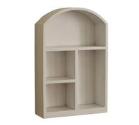 ZWWAAZHF Vitrine de bureau moderne en bois, treillis dôme blanc | Planificateurs de bureau élégants en bois avec façade en verre transparent pour un rangement efficace des fournitures et une