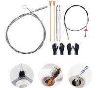 ZWWOGE Kit De Débouchage De Canalisations En Spirale (7 Pièces) Furet Déboucheur Canalisation Déboucheur WC Evier Déboucheur Canalisation Professionnel Brosse De Débouchage balles anti stress