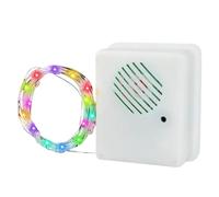 zwxqe Guirlande lumineuse LED musicale à DEL de 10 m, lumières scintillantes musicales pour sapin de Noël, guirlande lumineuse décorative à piles pour chambre à coucher et salon