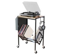 zwxqe Support de disques vinyles à double étages - Organiseur de table | Pour organiser le bureau, la chambre à coucher, le studio, l'appartement, le salon