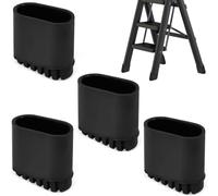 ZXBBTZ 4 Embout Escabeau, Pieds Escabeaux Caoutchouc 40x20mm Anti-Dérapant | Embout pied Echelle Caoutchouc, Pieds pour Escabeaux, Couvre Pied Echelle Compatibles avec Tubesca et Échelles Aluminium