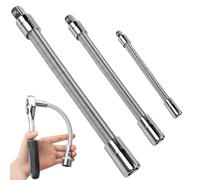 ZXBBTZ Lot De 3 Rallonges De ouille, Tête D'entraînement Adaptateur De Barre D'extension De Douille Flexible, Tête De Conversion d'arbre en Métal
