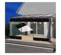 ZXCVASDF Bâche en PVC avec Fermeture À Glissière, Bache Terrasse Exterieur, avec Fermeture Éclair, Bache for Pergola Rideau D Exterieur Impermeable,Lourd, 700 g/m² (Size : H2.5xW3.5m/H8.2xW11.4ft)
