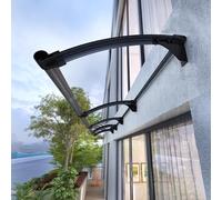 ZXFDMSWJ Auvent de Porte d'entrée, Protection Contre la Pluie, Les UV, la Pluie et la Neige, auvent de Jardin extérieur, Toit de fenêtre avec Feuilles de toiture en Polycarbonate, Design en Arche (45