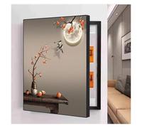 ZXFDMSWJ Couvercle de boîtier de disjoncteur décoratif, Cache-Compteur électrique, Peinture décorative, Couvercle de Panneau électrique Mural, Couvercle de boîte à fusibles, boîtes décoratives (C, 35