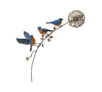 Zxfdsfdbnm Piquet de Jardin en métal inspiré de la Nature, Bluebird | Parterres de fleurs et de verdure, 23, 62 pouces de hauteur