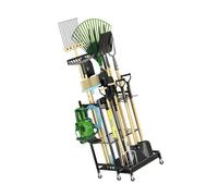 Zxfdsfdbnm Porte-outils multi-sections avec mouvement fluide Idéal pour ranger pelles, râteaux et autres accessoires de jardin Chariot à outils de jardin