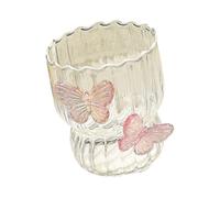 Zxfdsfdbnm Tasse décorative en verre 3D en forme de papillon - Convient pour la résistance à la chaleur et l'esthétique - Décoration de bureau