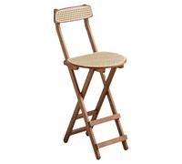 ZXGRfdefa Tabouret, Tabourets de Bar en Bois, Tabouret Petit, déjeuner Effet, sans(Brown,M 61.5cm)
