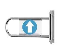 ZXHKZDX Supermarché Sens Unique Accès Automatique Portail Battant, Double Sens Magasin Métal Portails De Sécurité, Ouverture À 90° Portillon D'entrée Pivotant pour Bibliothèque Entrepôt(Blue,55~80cm)