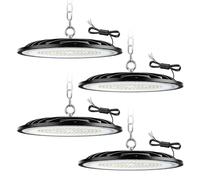 ZXICH 300w UFO LED High Bay Light, Spot intérieur 45000lm, 6000k blanc froid UFO LED atelier lumière, ip65 imperméable à l'eau lampe industrielle usine, garage, entrepôt High Bay light(300W, 4 Pack)