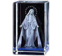 ZXKYZR8 Collection Décoratif Cristal Gravure Souvenir Statue Jésus Vierge Marie Ange Figurine Sculpture Christ Chrétien Catholique Église Religieuse Maison Intérieur Extérieur Jardin Décor Cadeau
