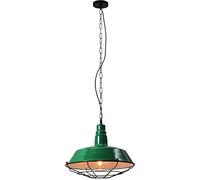 ZXKYZR8 Lampe à suspension de cage industrielle, lustre de tunnel de mine de grange du milieu du siècle, abat-jour de fer en métal de campagne, plafonnier rétro E27 pour îlot de cuisine, restaurant, b