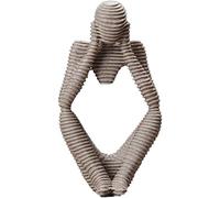 ZXKYZR8 Simple Géométrique Moderne Creative Silence Est Une Statue en Or Sculpture Figure Figurine Statuette Nordique Intérieur Moderne Maison Salon Bureau Décoration Ornements Arts